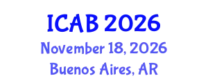 International Conference on Agriculture and Biotechnology (ICAB) November 18, 2026 - Buenos Aires, Argentina