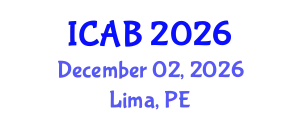International Conference on Agriculture and Biotechnology (ICAB) December 02, 2026 - Lima, Peru