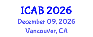 International Conference on Agriculture and Biotechnology (ICAB) December 09, 2026 - Vancouver, Canada