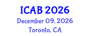International Conference on Agriculture and Biotechnology (ICAB) December 09, 2026 - Toronto, Canada