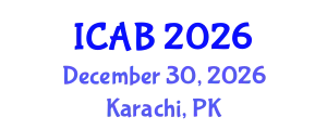 International Conference on Agriculture and Biotechnology (ICAB) December 30, 2026 - Karachi, Pakistan