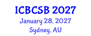International Conference on Bioinformatics and Computational Systems Biology (ICBCSB) January 28, 2027 - Sydney, Australia