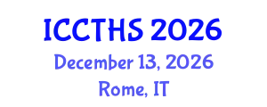 International Conference on Counter Terrorism and Human Security (ICCTHS) December 13, 2026 - Rome, Italy