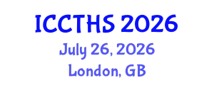 International Conference on Counter Terrorism and Human Security (ICCTHS) July 26, 2026 - London, United Kingdom