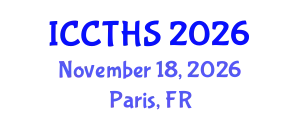 International Conference on Counter Terrorism and Human Security (ICCTHS) November 18, 2026 - Paris, France