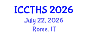 International Conference on Counter Terrorism and Human Security (ICCTHS) July 22, 2026 - Rome, Italy