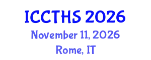 International Conference on Counter Terrorism and Human Security (ICCTHS) November 11, 2026 - Rome, Italy