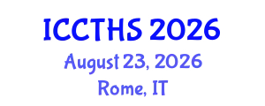 International Conference on Counter Terrorism and Human Security (ICCTHS) August 23, 2026 - Rome, Italy