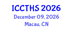 International Conference on Counter Terrorism and Human Security (ICCTHS) December 09, 2026 - Macau, China