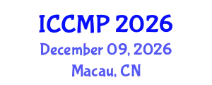 International Conference on Condensed Matter Physics (ICCMP) December 09, 2026 - Macau, China