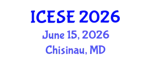 International Conference on Energy Science and Engineering (ICESE) June 15, 2026 - Chisinau, Republic of Moldova