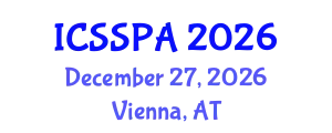 International Conference on Sport Statistics and Performance Analysis (ICSSPA) December 27, 2026 - Vienna, Austria