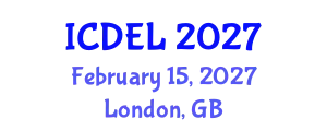 International Conference on Distance Education and Learning (ICDEL) February 15, 2027 - London, United Kingdom