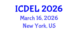 International Conference on Distance Education and Learning (ICDEL) March 16, 2026 - New York, United States