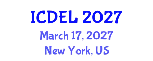 International Conference on Distance Education and Learning (ICDEL) March 17, 2027 - New York, United States
