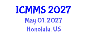 International Conference on Metallurgy and Material Science (ICMMS) May 01, 2027 - Honolulu, United States