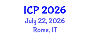 International Conference on Psychology (ICP) July 22, 2026 - Rome, Italy