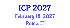 International Conference on Psychology (ICP) February 18, 2027 - Rome, Italy