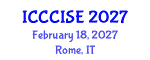 International Conference on Computer, Communication and Information Sciences, and Engineering (ICCCISE) February 18, 2027 - Rome, Italy