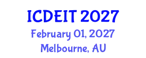 International Conference on Distance Education and Instructional Technology (ICDEIT) February 01, 2027 - Melbourne, Australia