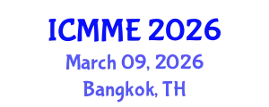International Conference on Metallurgical and Materials Engineering (ICMME) March 09, 2026 - Bangkok, Thailand