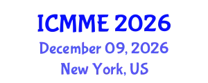International Conference on Metallurgical and Materials Engineering (ICMME) December 09, 2026 - New York, United States