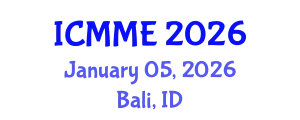 International Conference on Metallurgical and Materials Engineering (ICMME) January 05, 2026 - Bali, Indonesia