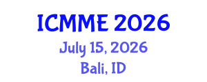 International Conference on Metallurgical and Materials Engineering (ICMME) July 15, 2026 - Bali, Indonesia