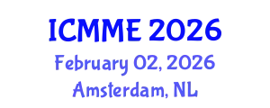 International Conference on Metallurgical and Materials Engineering (ICMME) February 02, 2026 - Amsterdam, Netherlands