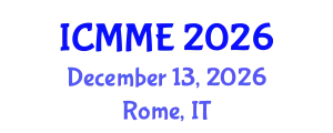 International Conference on Metallurgical and Materials Engineering (ICMME) December 13, 2026 - Rome, Italy