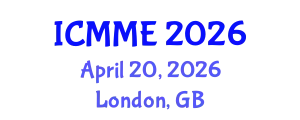 International Conference on Metallurgical and Materials Engineering (ICMME) April 20, 2026 - London, United Kingdom