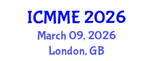 International Conference on Metallurgical and Materials Engineering (ICMME) March 09, 2026 - London, United Kingdom