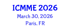 International Conference on Metallurgical and Materials Engineering (ICMME) March 30, 2026 - Paris, France