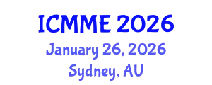 International Conference on Metallurgical and Materials Engineering (ICMME) January 26, 2026 - Sydney, Australia