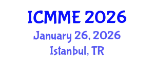 International Conference on Metallurgical and Materials Engineering (ICMME) January 26, 2026 - Istanbul, Turkey