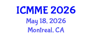 International Conference on Metallurgical and Materials Engineering (ICMME) May 18, 2026 - Montreal, Canada