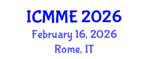 International Conference on Metallurgical and Materials Engineering (ICMME) February 16, 2026 - Rome, Italy