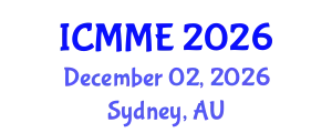 International Conference on Metallurgical and Materials Engineering (ICMME) December 02, 2026 - Sydney, Australia
