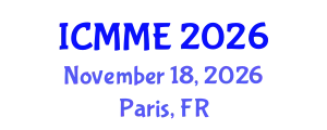 International Conference on Metallurgical and Materials Engineering (ICMME) November 18, 2026 - Paris, France