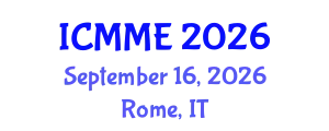 International Conference on Metallurgical and Materials Engineering (ICMME) September 16, 2026 - Rome, Italy