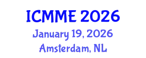 International Conference on Metallurgical and Materials Engineering (ICMME) January 19, 2026 - Amsterdam, Netherlands