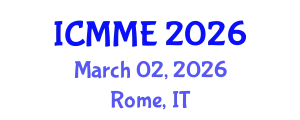 International Conference on Metallurgical and Materials Engineering (ICMME) March 02, 2026 - Rome, Italy