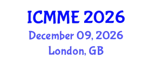 International Conference on Metallurgical and Materials Engineering (ICMME) December 09, 2026 - London, United Kingdom