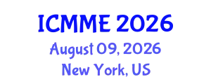 International Conference on Metallurgical and Materials Engineering (ICMME) August 09, 2026 - New York, United States