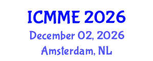 International Conference on Metallurgical and Materials Engineering (ICMME) December 02, 2026 - Amsterdam, Netherlands