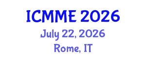 International Conference on Metallurgical and Materials Engineering (ICMME) July 22, 2026 - Rome, Italy
