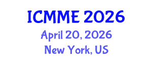 International Conference on Metallurgical and Materials Engineering (ICMME) April 20, 2026 - New York, United States