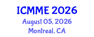 International Conference on Metallurgical and Materials Engineering (ICMME) August 05, 2026 - Montreal, Canada