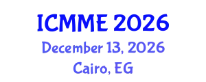 International Conference on Metallurgical and Materials Engineering (ICMME) December 13, 2026 - Cairo, Egypt