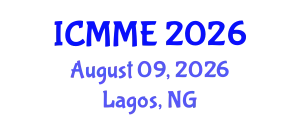 International Conference on Metallurgical and Materials Engineering (ICMME) August 09, 2026 - Lagos, Nigeria